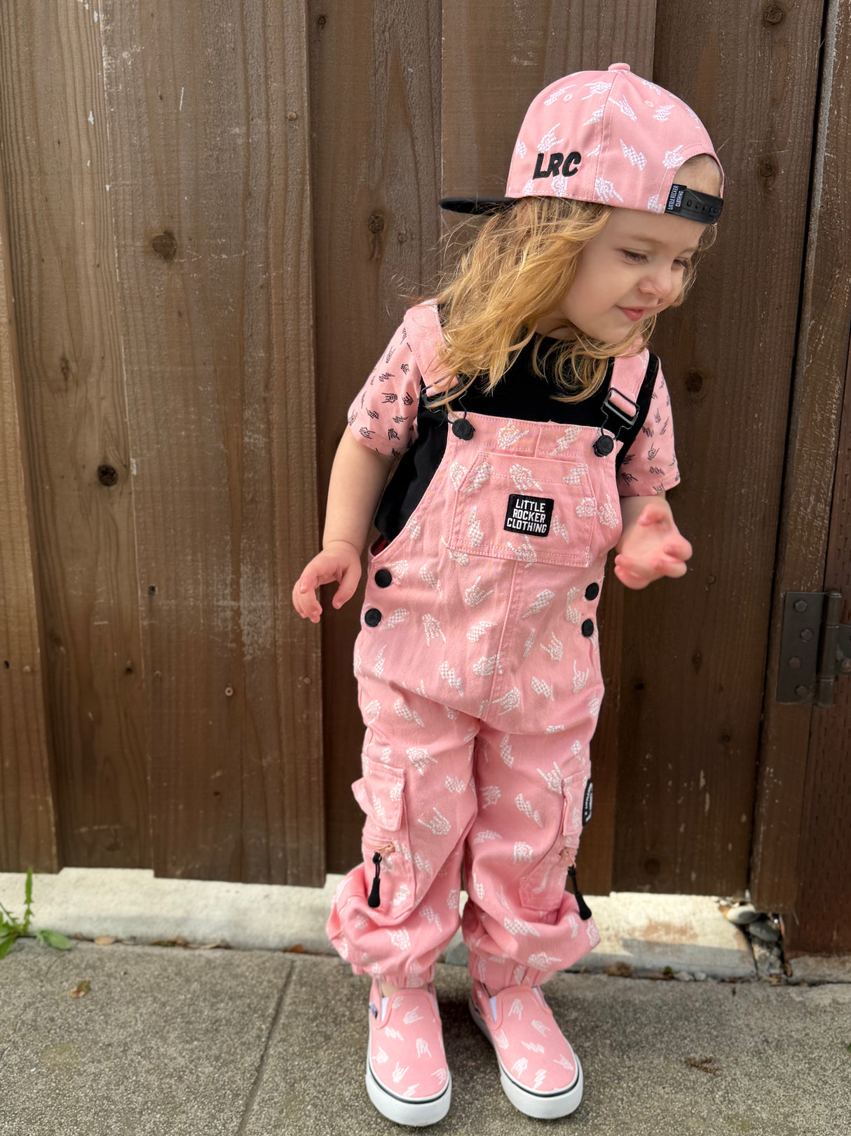 Pitstop Overalls - Bolted Bones (Pink)