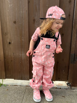 Pitstop Overalls - Bolted Bones (Pink)