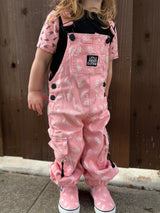 Pitstop Overalls - Bolted Bones (Pink)