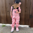 Bolted Bones Overalls - Pink (Kids)