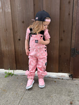 Pitstop Overalls - Bolted Bones (Pink)
