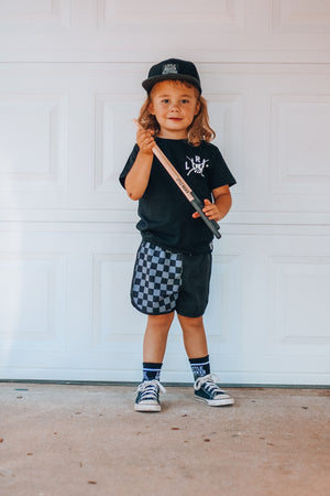 Checkered Swim Shorts