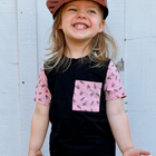 Bolted Bones Pocket Tee - Pink (Kids)