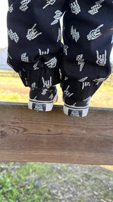 Canvas Slip On Shoes – Bolted Bones - Black