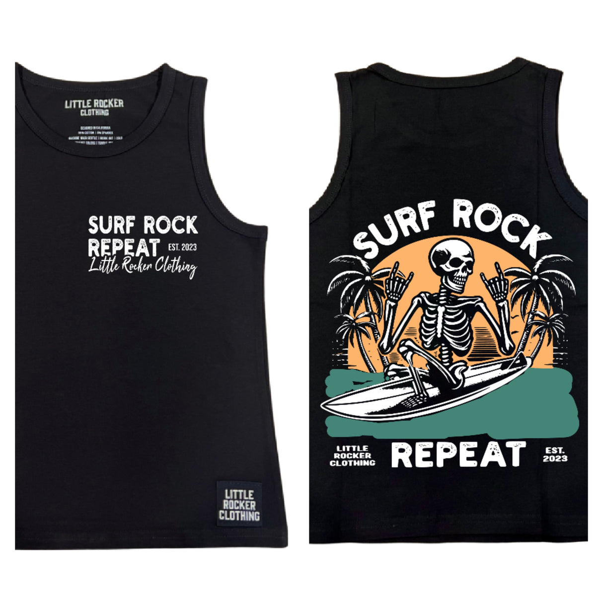Surf, Rock, Repeat Tank Top