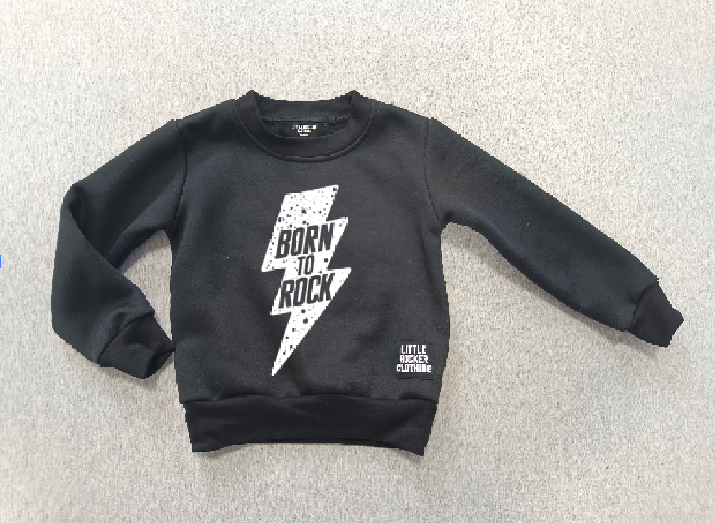 Born To Rock Crew Neck