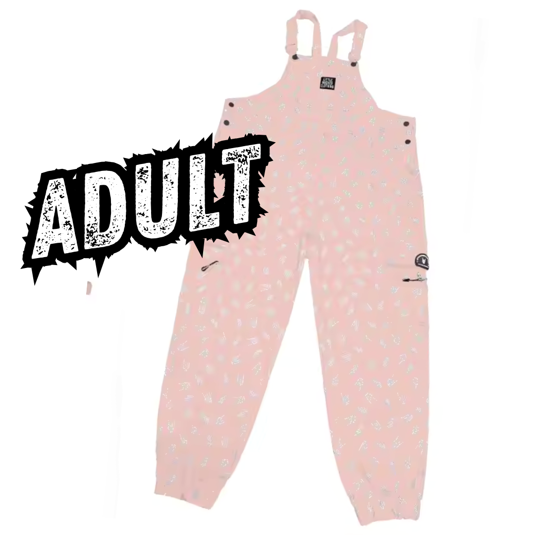 Pitstop Overalls – Bolted Bones (Pink) (Adult)