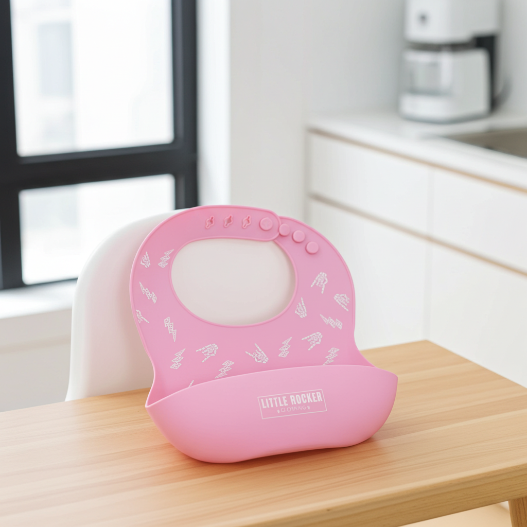 Bolted Bones Bib – Pink