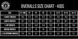 kids overalls size chart little rocker clothing